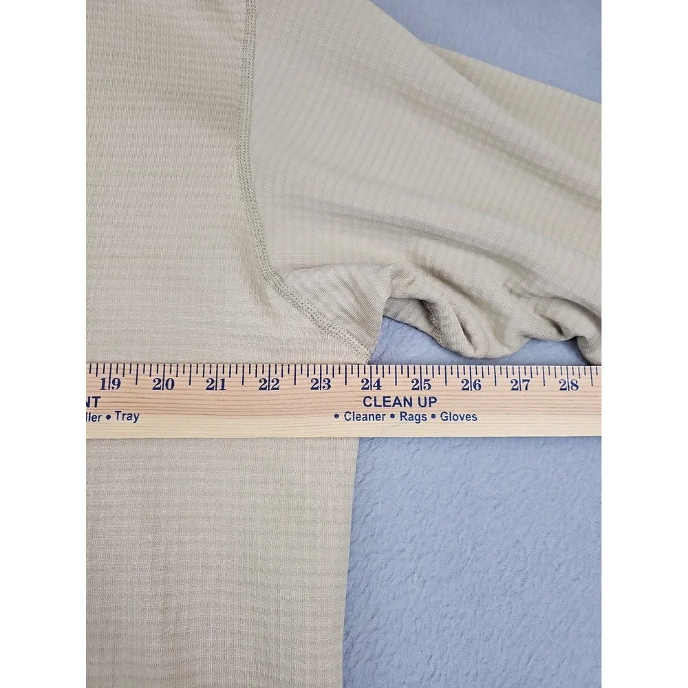 Military Shirt Men's Large Tan Mid Weight Cold Weather Gen III Peckham Polartec